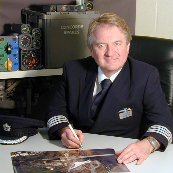 Captain Mike Bannister Signing Concorde Memorabilia